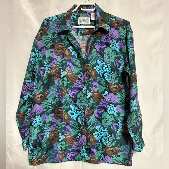 💯Silk EVIDENCE Button Shirt - Picture 1 of 8